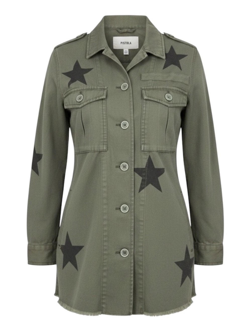 Pistola Camilo Army Green Military Star  Utility Cargo Shirt Jacket Royal Honor